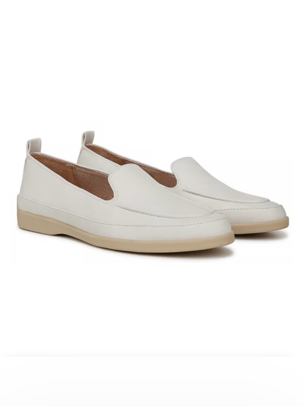 Life Stride Women's Cream Slip-On Loafers